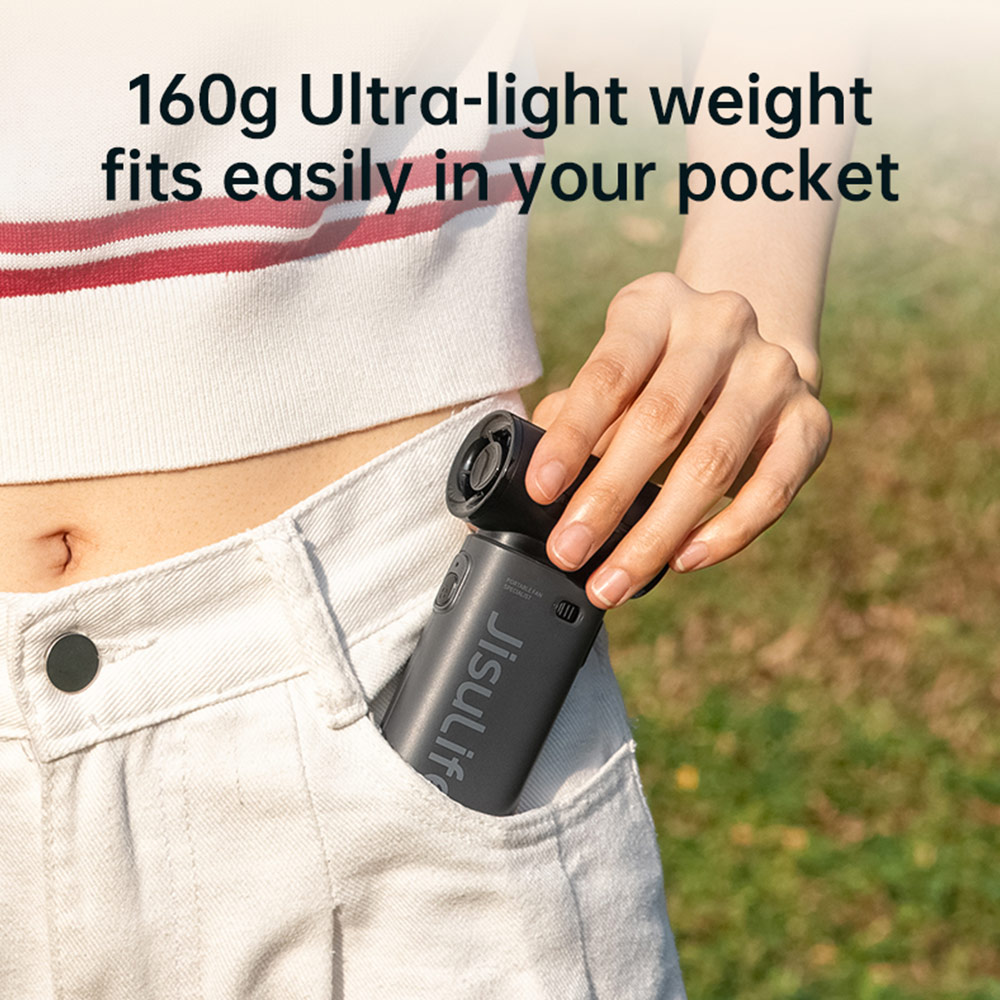 Picture of Jisulife Malaysia Life9 Handheld Fan Ultra Mini Compact Small Pocket Size Portable Handheld Fan Kipas Pegang Tangan Angin Kuat (3600mah Pink)