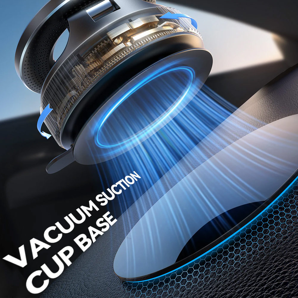 Picture of Joyroom JR-ZS501 Magnetic Car Holder Car Mount Phone Holder with Strong Vacuum Suction for Windscreen Dashboard Mirror