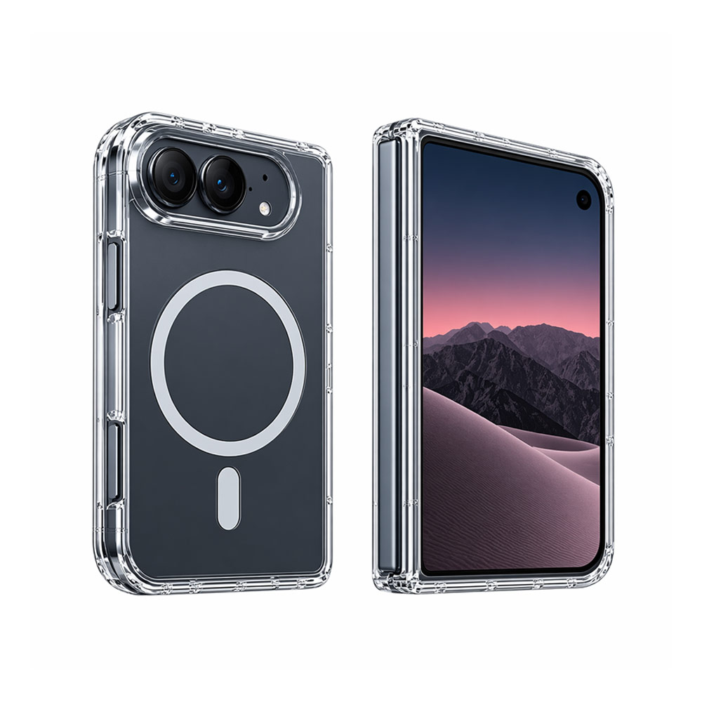 Picture of Apple iPhone Duo Case | Machino Crystal Clear Magnetic Drop Protection Case for iPhone Duo - Clear