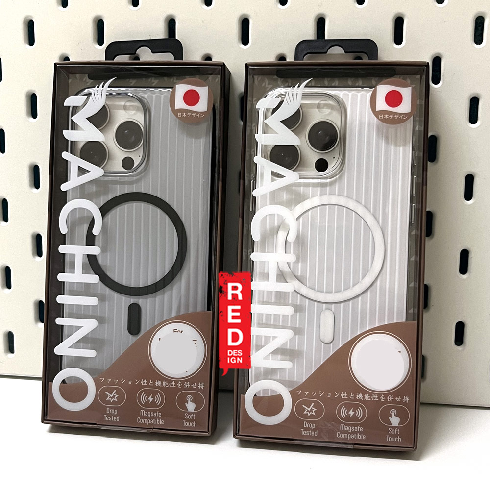 Picture of Apple iPhone 16 Plus 6.7 Case | Machino Luggage Design PC Slim Hard Magnetic Compatible Drop Protection Case for iPhone 16 Plus 6.7 (Clear Black)