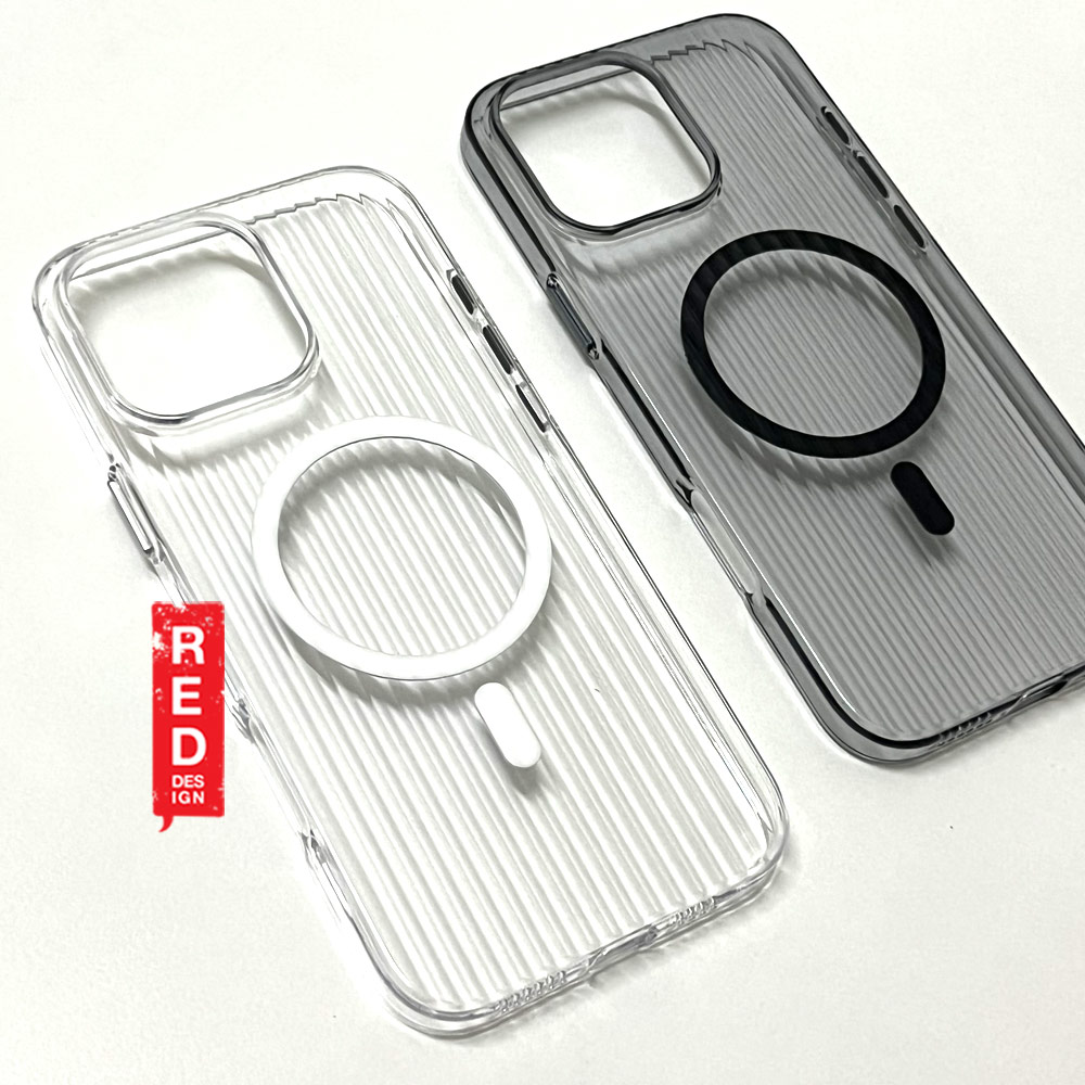 Picture of Apple iPhone 16 Plus 6.7 Case | Machino Luggage Design PC Slim Hard Magnetic Compatible Drop Protection Case for iPhone 16 Plus 6.7 (Clear Black)