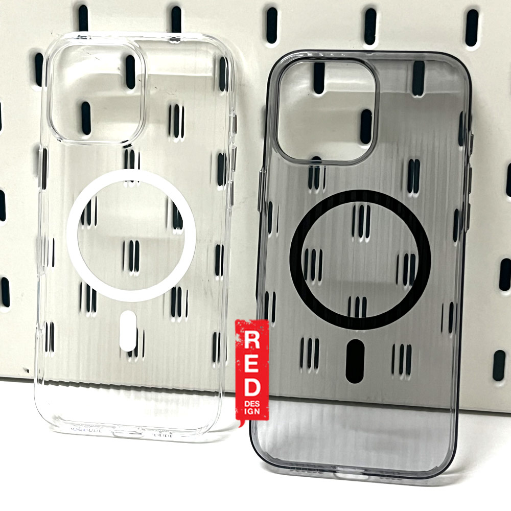 Picture of Apple iPhone 16 Plus 6.7 Case | Machino Luggage Design PC Slim Hard Magnetic Compatible Drop Protection Case for iPhone 16 Plus 6.7 (Clear Black)