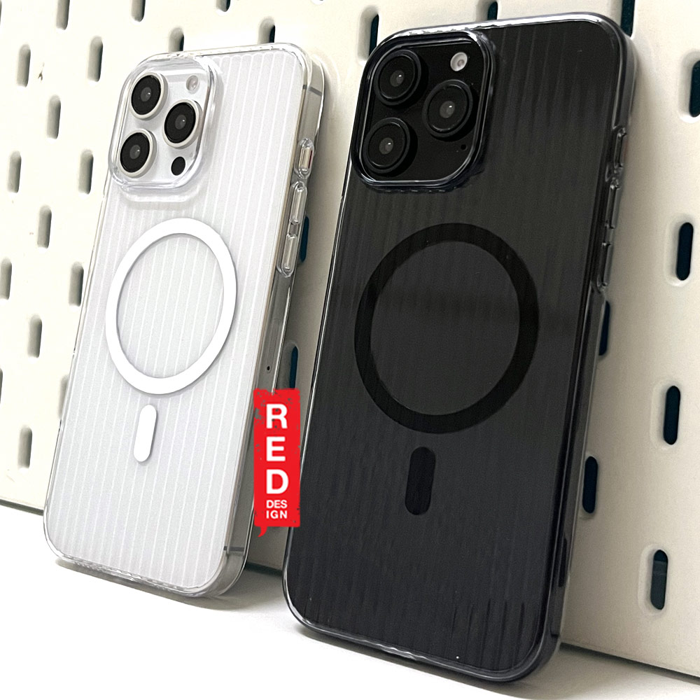 Picture of Apple iPhone 16 Plus 6.7 Case | Machino Luggage Design PC Slim Hard Magnetic Compatible Drop Protection Case for iPhone 16 Plus 6.7 (Clear Black)