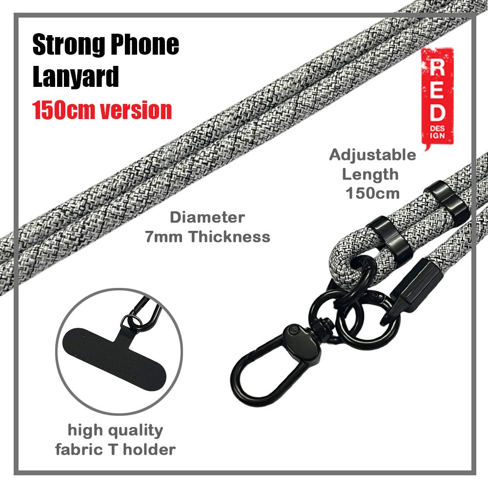 Picture of Red Design Selected Shoulder Lanyard Strap Crossbody Nylon Strap 150cm (Black)