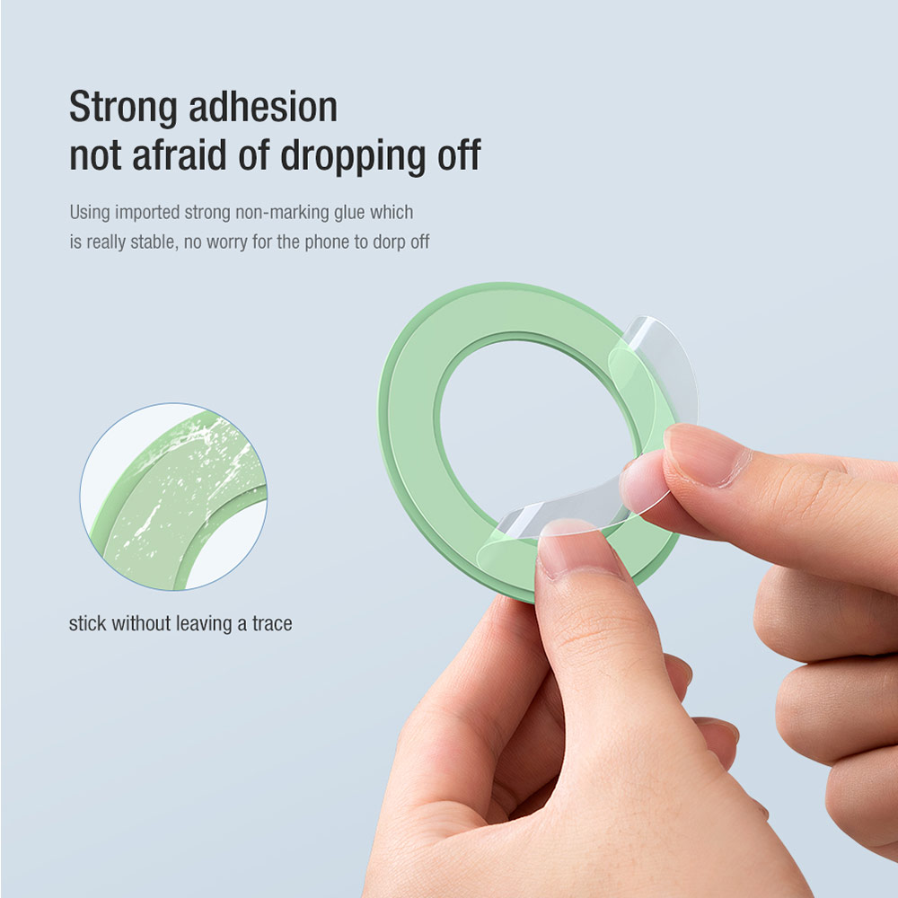 Picture of Apple iPhone 12 6.1  | Nillkin Snap Hold Magnetic Sticker Wall Mount Compatible MagSafe Universal Wall Mount Car Dashboard Magnetic Mount for iPhone 12 Pro Max iPhone 13 Pro Max (Purple Lavender)