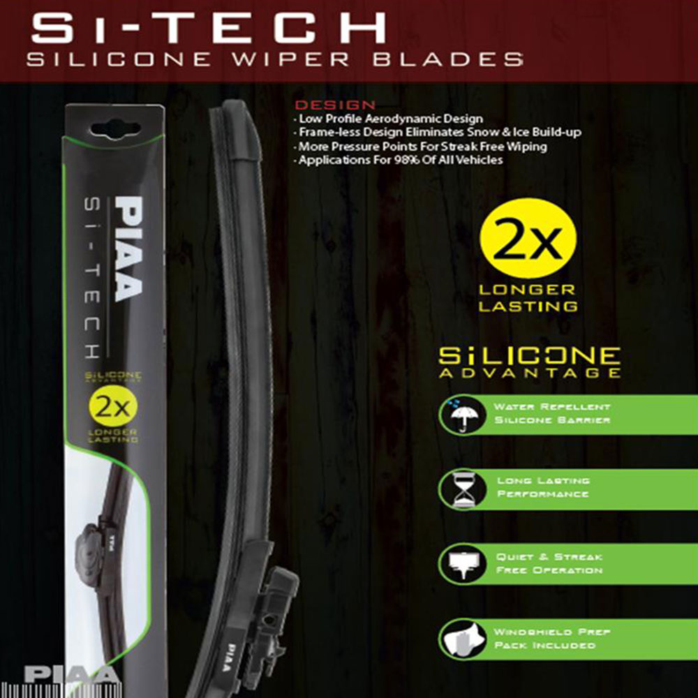 Picture of PIAA Si-Tech Silicone Wiper (Combo 26 & 18 ) for Audi A3,BMW 5-series,Chevrolet Malibu,Honda Civic,Honda Insight,Honda HR-V,Honda Jazz,Hyundai Sonata,Kia Optima,Lexus GS,Lexus CT,Lexus ES,Mitsubishi Lancer,Mitsubishi Outlander,Nissan Murano,Toyota Camry,V