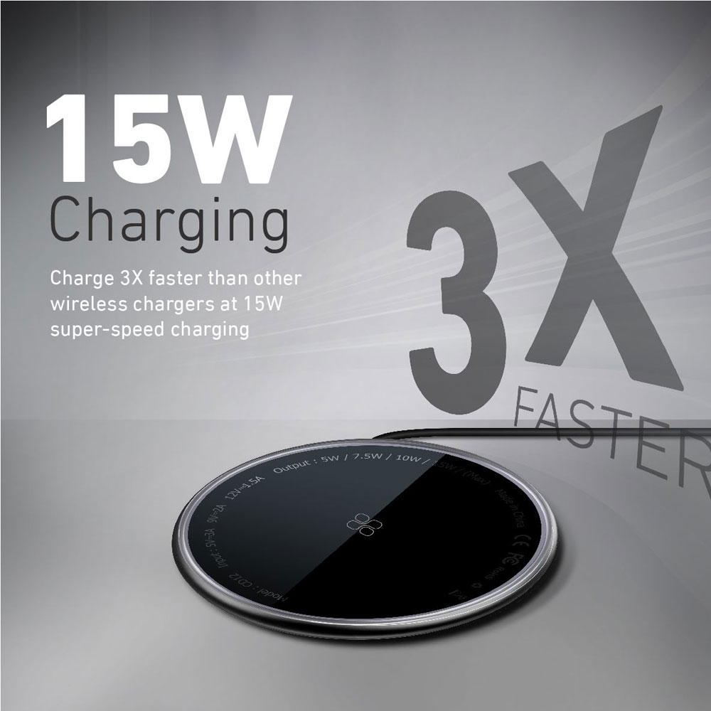 Picture of Apple Watch 49mm	Ultra Charger | Promate Magnetic Wireless Charger 15W Fast Wireless Charging Pad Compatible with Mag Safe for iPhone 13 14 Pro Max with Anti-Fall Strong Magnetic Design and USB-C™ Port for iPhone Samsung AirPods Pro MagTag-15W (Black)