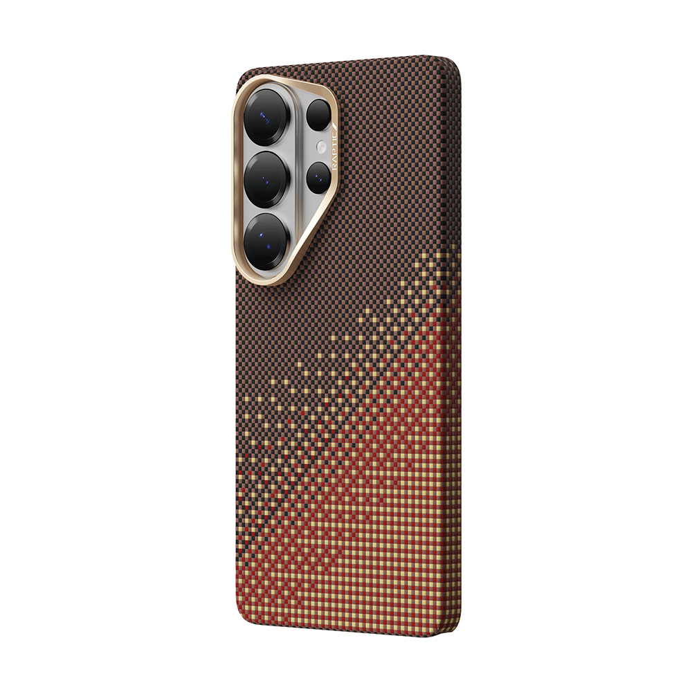 Picture of Samsung Galaxy S26 Ultra Case | Raptic Aramid Skin Magnetic Compatible Protection Case for Samsung Galaxy S26 Ultra (Serenity Amber)