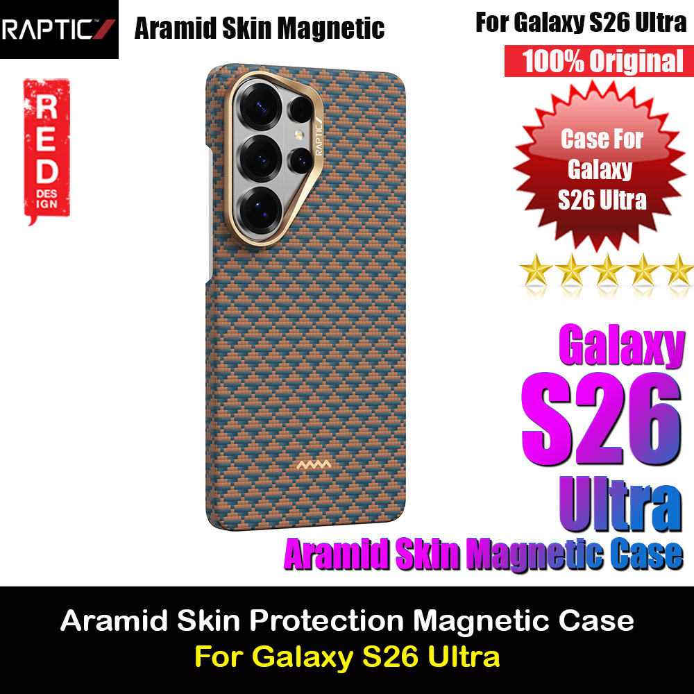 Picture of Raptic Aramid Skin Magnetic Compatible Protection Case for Samsung Galaxy S26 Ultra (Destiny) Samsung Galaxy S26 Ultra- Samsung Galaxy S26 Ultra Cases, Samsung Galaxy S26 Ultra Covers, iPad Cases and a wide selection of Samsung Galaxy S26 Ultra Accessories in Malaysia, Sabah, Sarawak and Singapore 