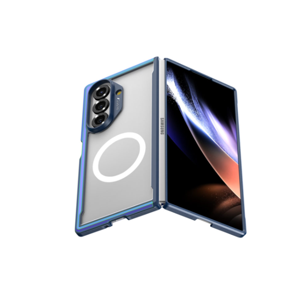 Picture of Samsung Galaxy Z Fold 7 Case | Raptic Galaxy Z Fold7 Shield Classic Magnetic Compatible Case for Galaxy Z Fold 7 (Iridescent)