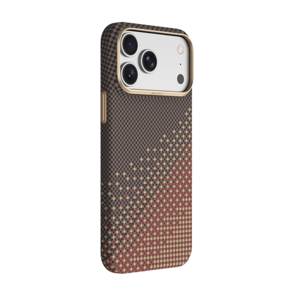 Picture of Apple iPhone 18 Pro Case | Raptic Aramid Skin Slim Magnetic Case for iPhone 18 Pro - Serenity Amber