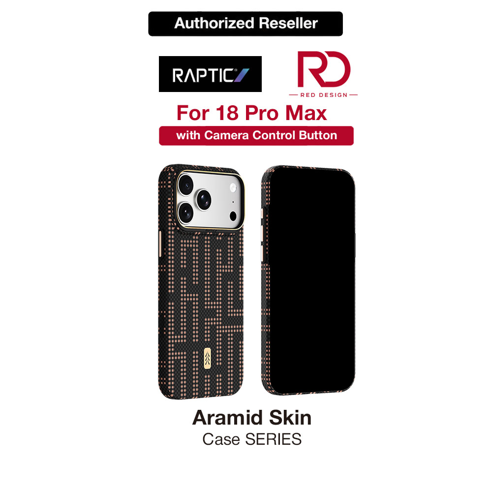 Picture of Raptic Aramid Skin Slim Magnetic Case for iPhone 18 Pro Max -  Grid Valor Apple iPhone 18 Pro Max- Apple iPhone 18 Pro Max Cases, Apple iPhone 18 Pro Max Covers, iPad Cases and a wide selection of Apple iPhone 18 Pro Max Accessories in Malaysia, Sabah, Sarawak and Singapore 