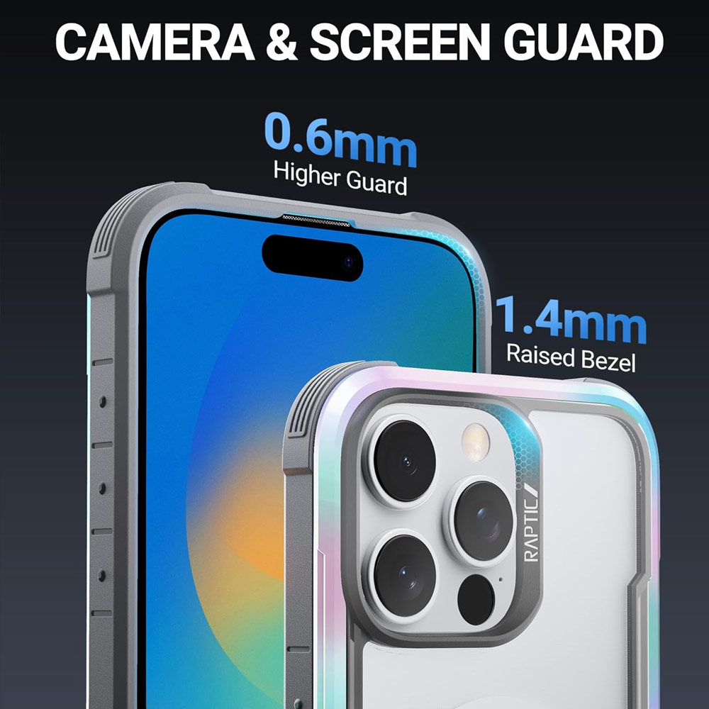 Picture of Apple iPhone 16 Pro Max 6.9 Case | Raptic Shield 2.0 MgSafe Magnetic Compatible Drop Protection Case for iPhone 16 Pro Max 6.9 (Quartz)