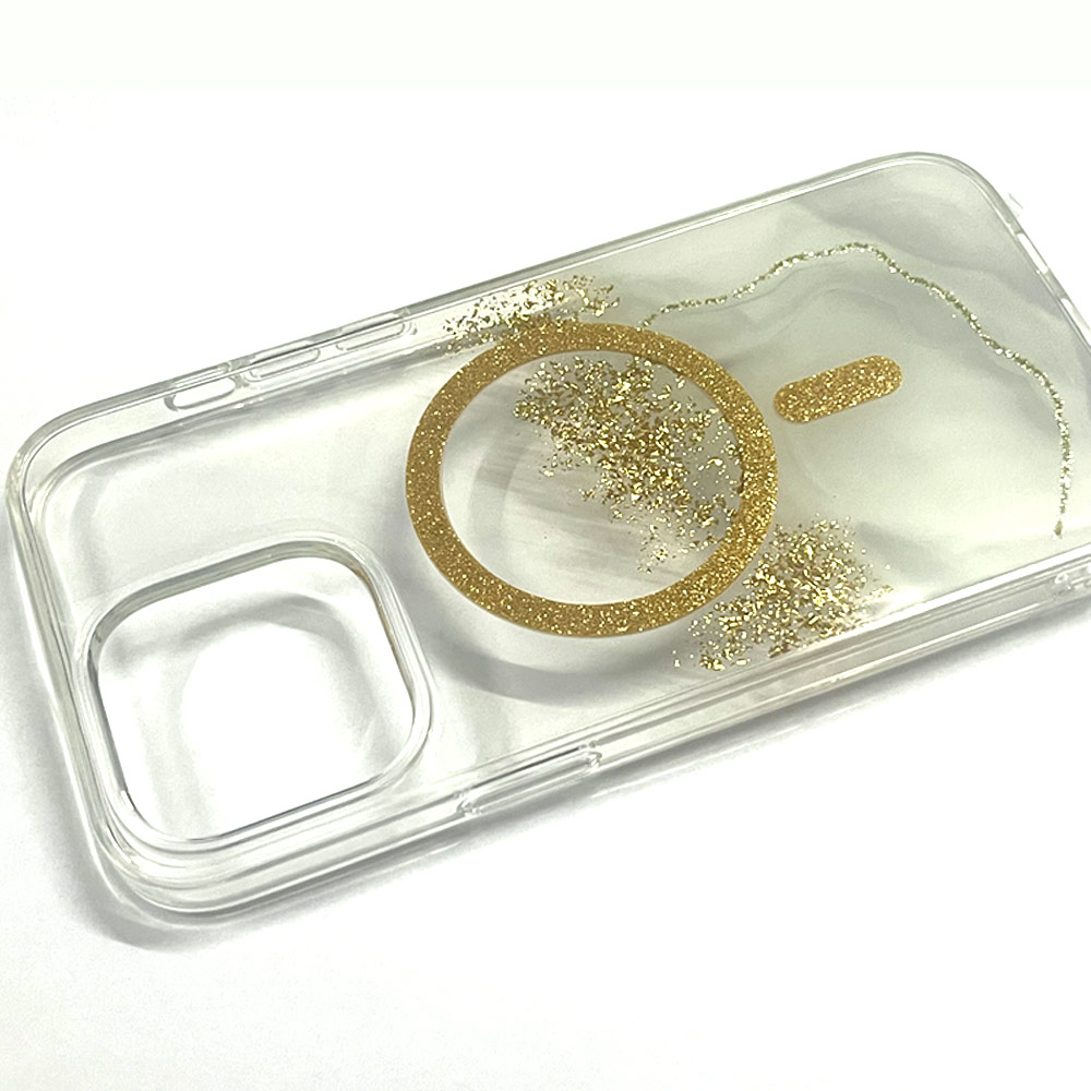 Picture of Apple iPhone 14 Pro Max 6.7 Case | Red Design Choices Starlight Shining Magnetic Magsafe Compatible Case for Apple iPhone 14 Pro Max 6.7 (Gold White Marble)
