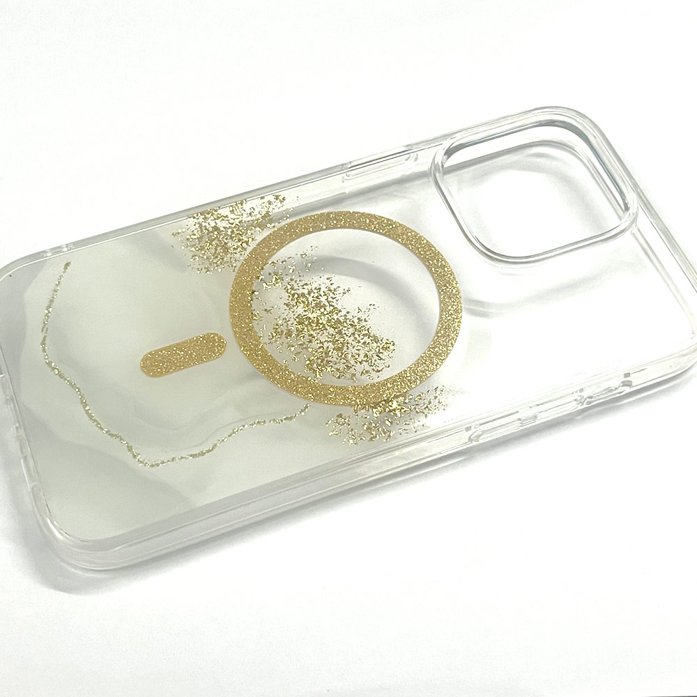 Picture of Apple iPhone 14 Pro Max 6.7 Case | Red Design Choices Starlight Shining Magnetic Magsafe Compatible Case for Apple iPhone 14 Pro Max 6.7 (Gold White Marble)