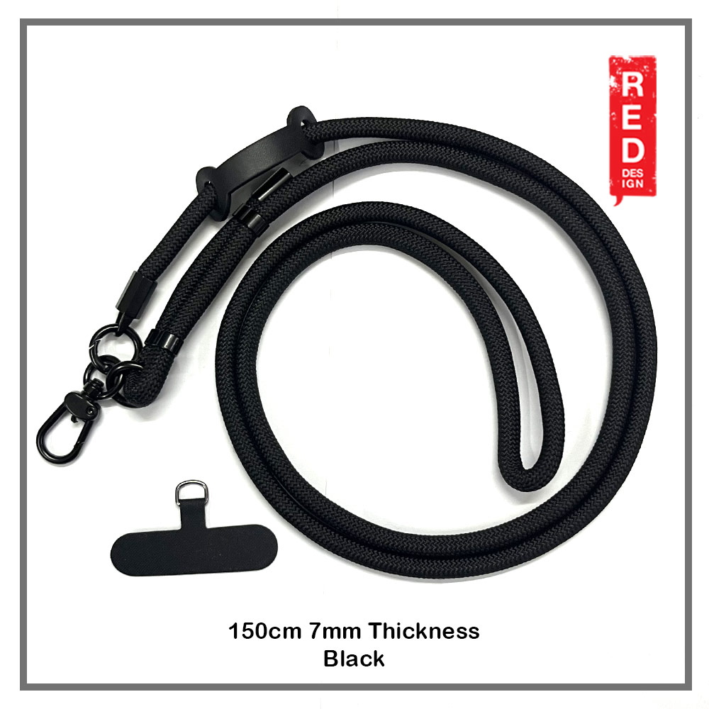 Picture of Red Design Selected Shoulder Lanyard Strap Crossbody Nylon Strap 150cm (Black)