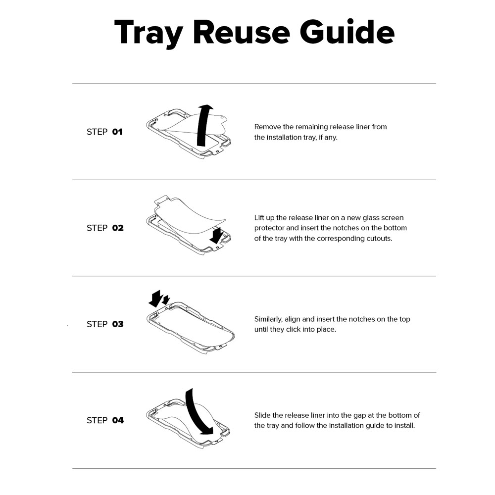 Picture of Apple iPhone 17 6.3 Screen Protector | Ringke Easy Slide Tempered Glass Screen Protector for iPhone 17 6.3  (Clear) 2pcs