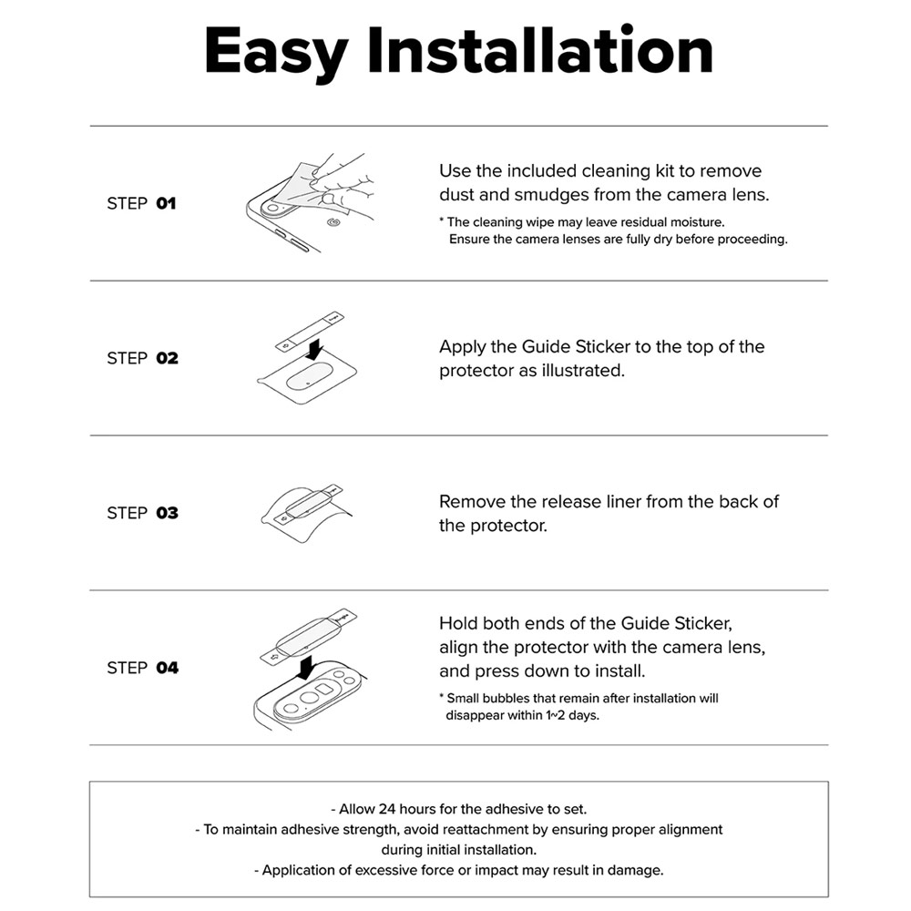 Picture of Google Pixel 10a  | Ringke Full coverage camera protector  with Easy Installation for Google Pixel 10a (Black)