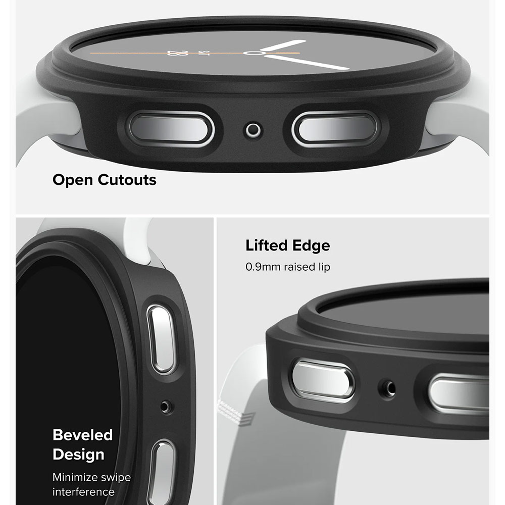 Picture of Samsung Galaxy Watch 8 44mm Case | Ringke Slim Protection Case for Samsung Galaxy Watch 8 44mm (Clear Matte Black)