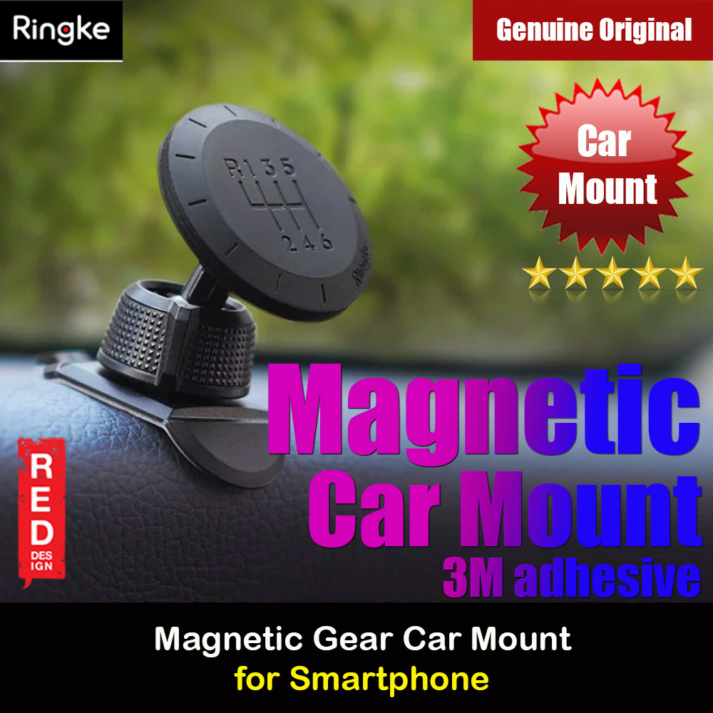 Picture of Ringke Magnetic Gear Car Mount for Smartphone (Black)