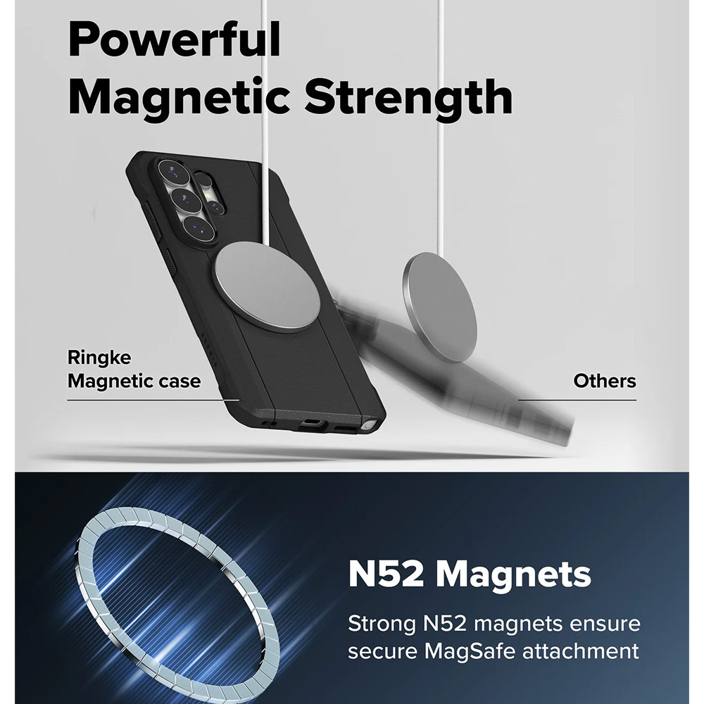 Picture of Samsung Galaxy S26 Ultra Case | Ringke Onyx Alpha Magnetic Drop Protection Case for Samsung Galaxy S26 Ultra (Black)