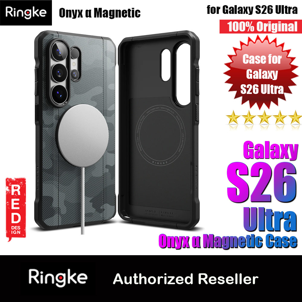 Picture of Ringke Onyx Alpha Magnetic Drop Protection Case for Samsung Galaxy S26 Ultra (Camo Black) Samsung Galaxy S26 Ultra- Samsung Galaxy S26 Ultra Cases, Samsung Galaxy S26 Ultra Covers, iPad Cases and a wide selection of Samsung Galaxy S26 Ultra Accessories in Malaysia, Sabah, Sarawak and Singapore 
