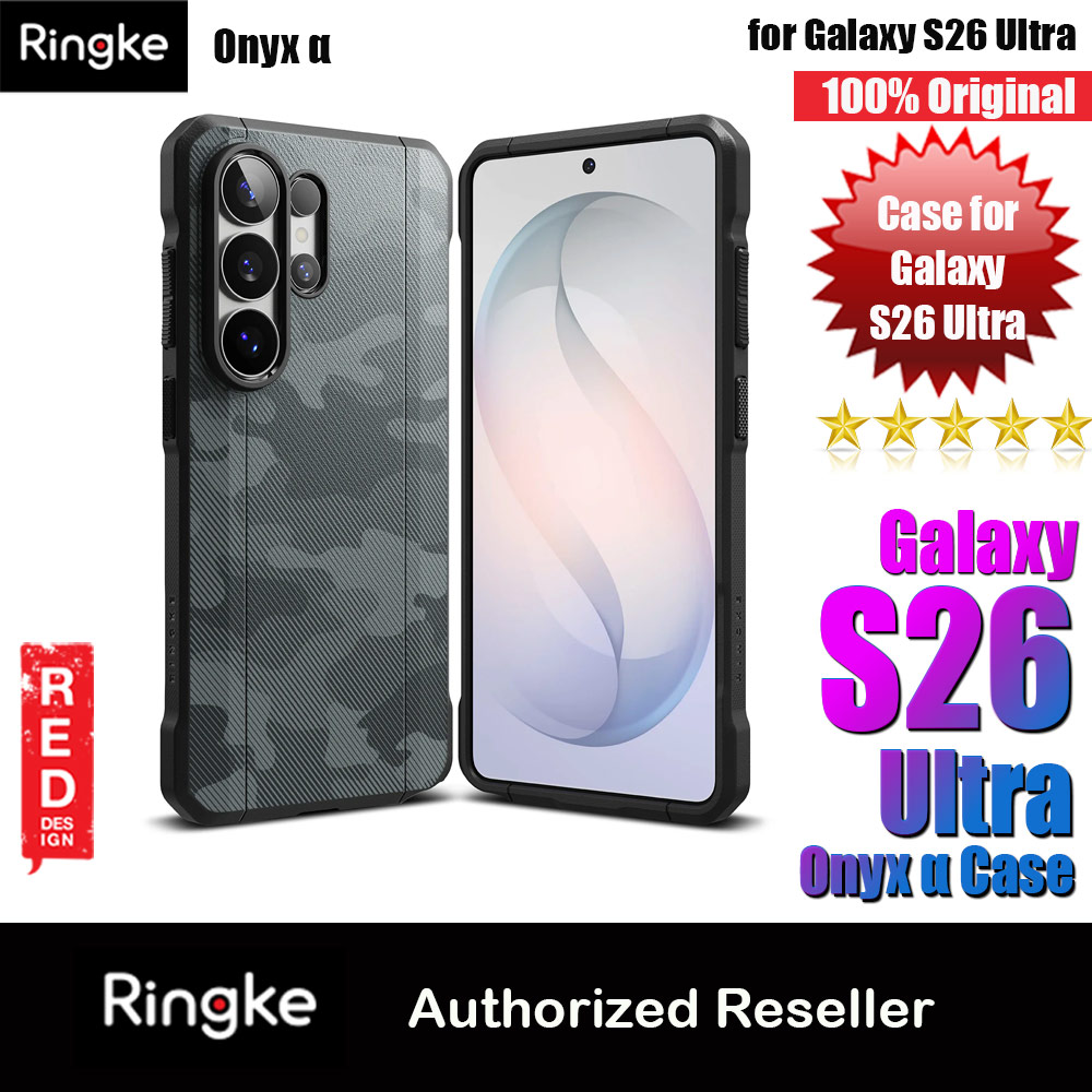 Picture of Ringke Onyx Alpha Drop Protection Case for Samsung Galaxy S26 Ultra (Camo Black) Samsung Galaxy S26 Ultra- Samsung Galaxy S26 Ultra Cases, Samsung Galaxy S26 Ultra Covers, iPad Cases and a wide selection of Samsung Galaxy S26 Ultra Accessories in Malaysia, Sabah, Sarawak and Singapore 