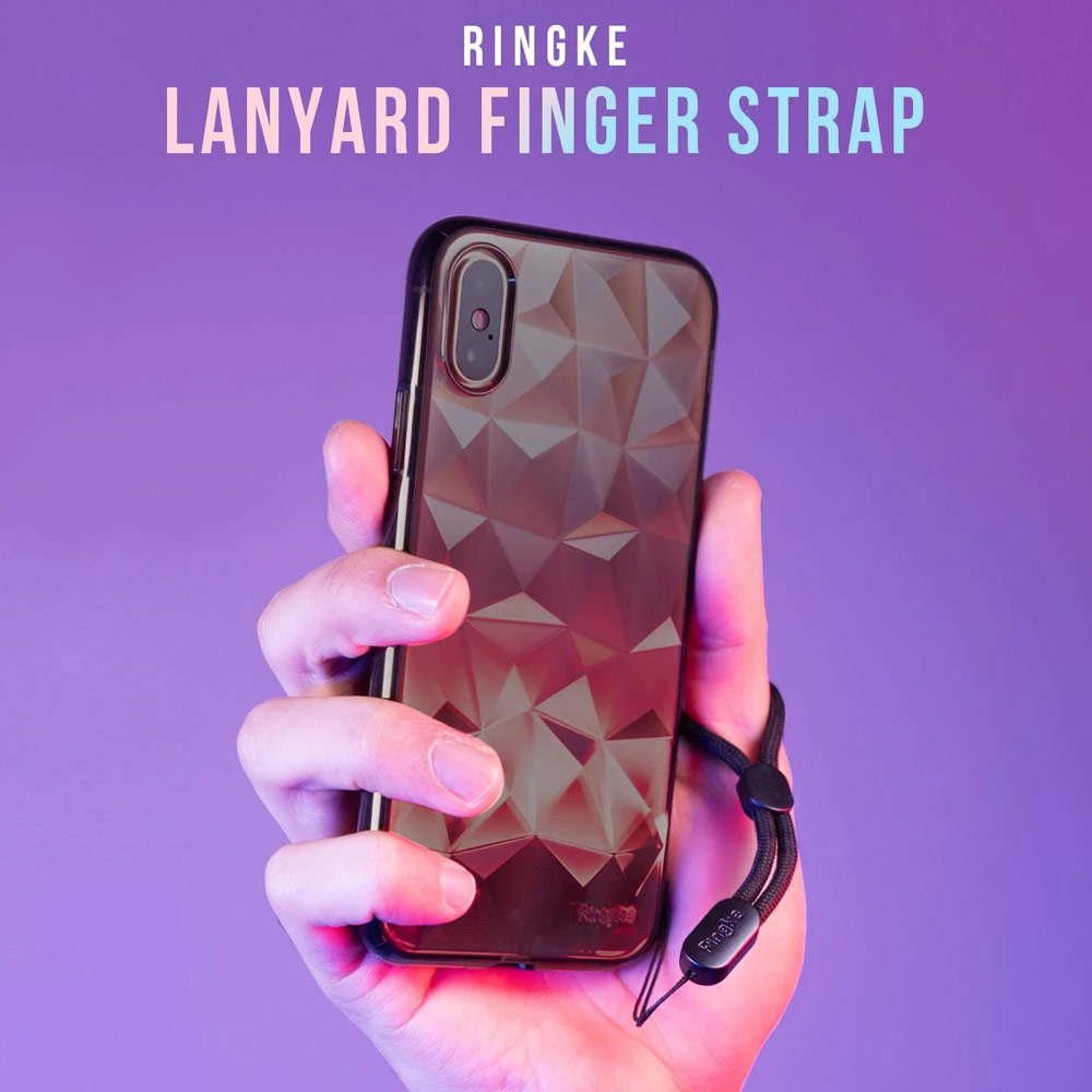 Picture of Ringke Paracord Lanyard Finger Strap (Checkered Gray)