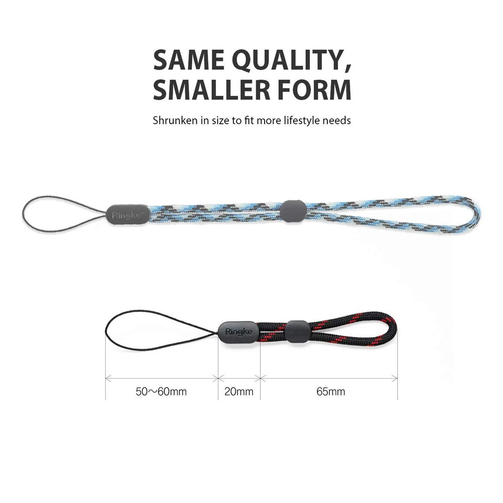 Picture of Ringke Paracord Lanyard Finger Strap (Checkered Gray)