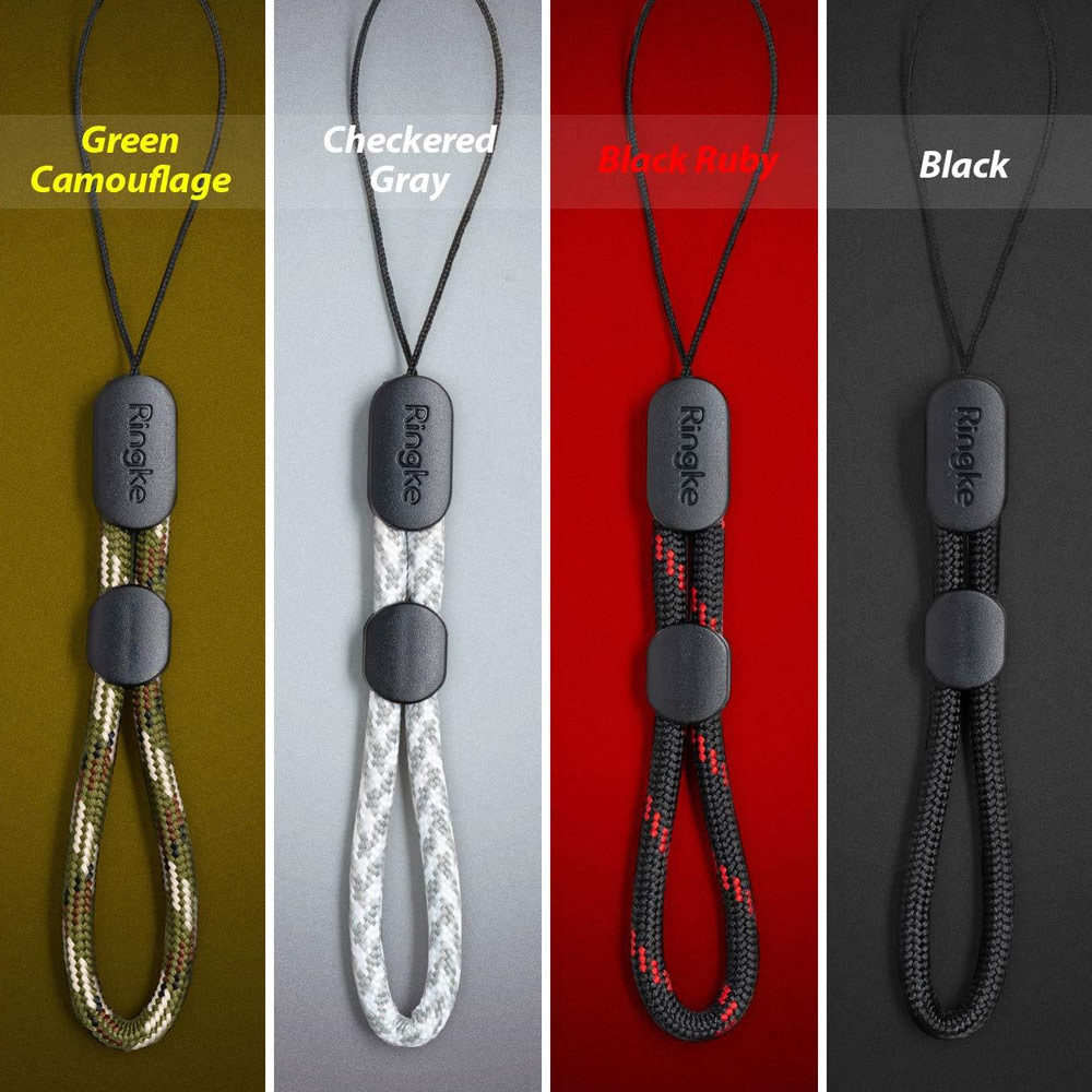 Picture of Ringke Paracord Lanyard Finger Strap (Black)