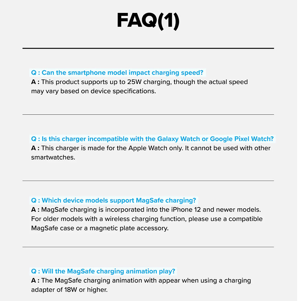 Picture of Ringke Stand Qi2 25W 3-in-1 Folding Magnetic Wireless Charger for Apple Watch iPhone Airpods