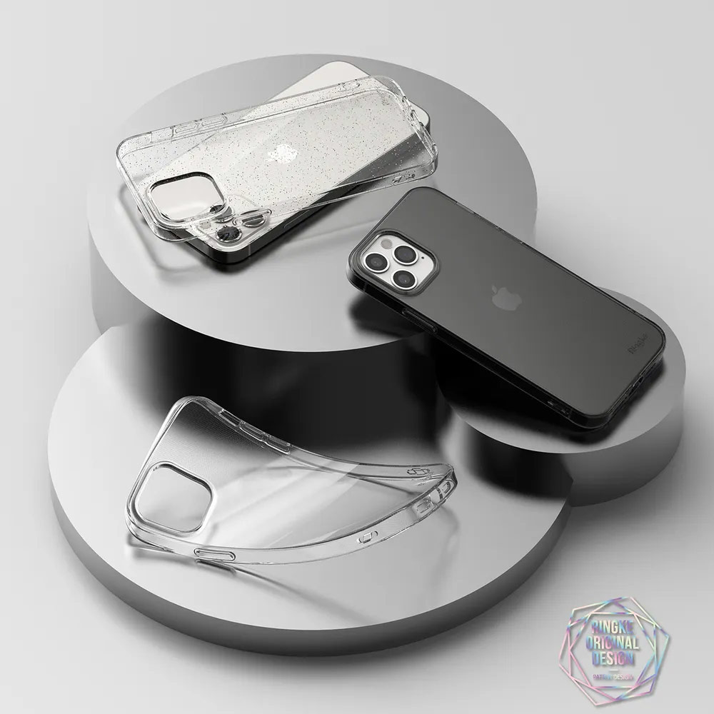 Picture of Apple iPhone 12 6.1 Case | Ringke Air Protection Case for Apple iPhone 12 iPhone 12 Pro 6.1 (Smoke Black)