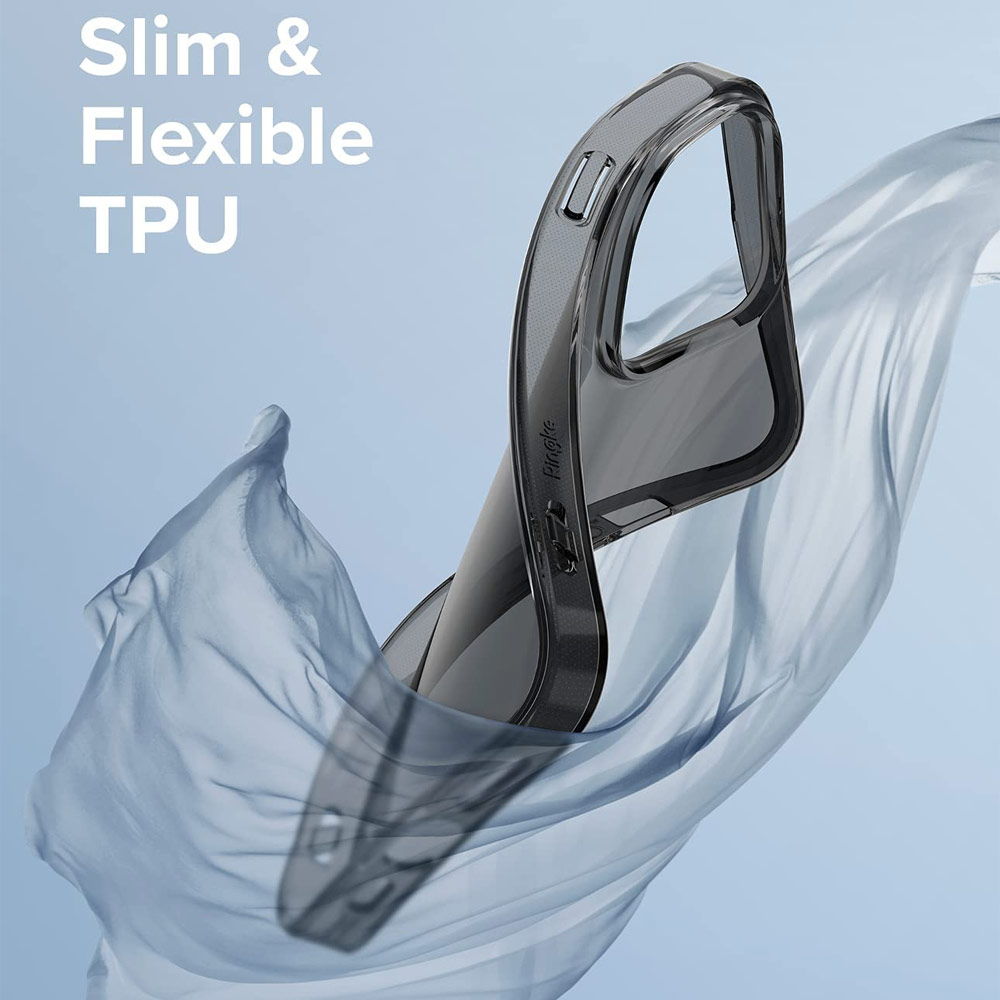 Picture of Apple iPhone 13 Pro Max 6.7 Case | Ringke Air Soft TPU Protection Case for Apple iPhone 13 Pro Max 6.7 (Smoke Black)