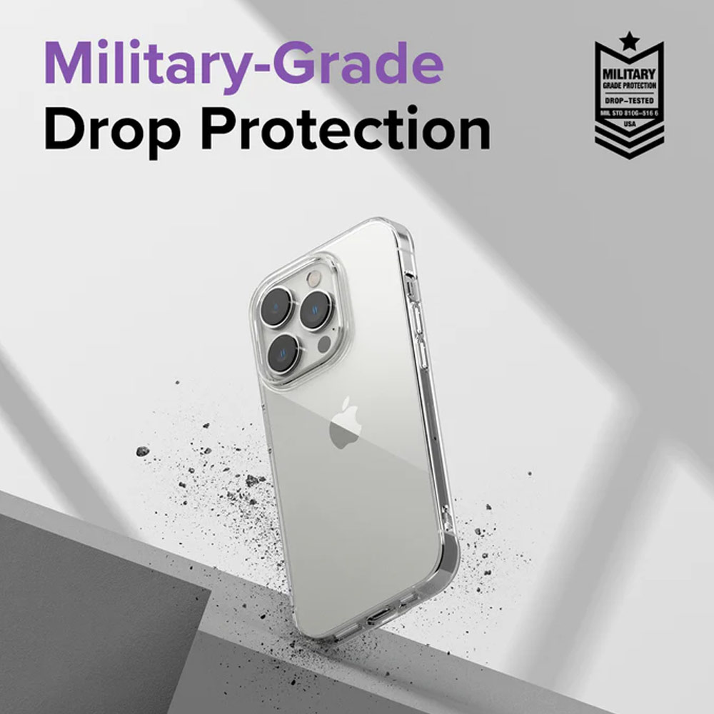 Picture of Apple iPhone 14 Pro 6.1 Case | Ringke Air Slim Thin Soft TPU Case for Apple iPhone 14 Pro 6.1 (Clear)