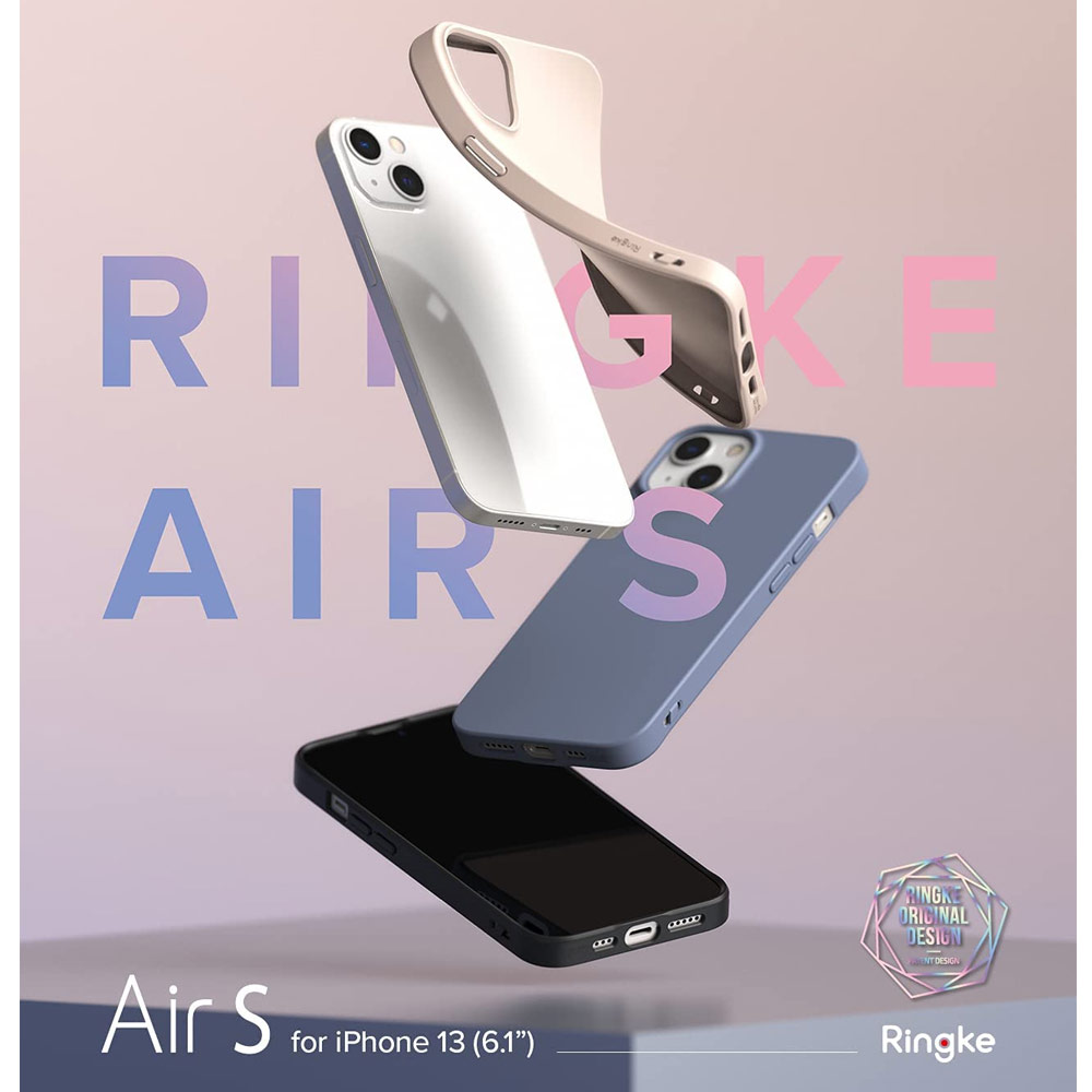 Picture of Apple iPhone 13 6.1 Case | Ringke Air S Soft TPU Protection Case for Apple iPhone 13 6.1 (Black)