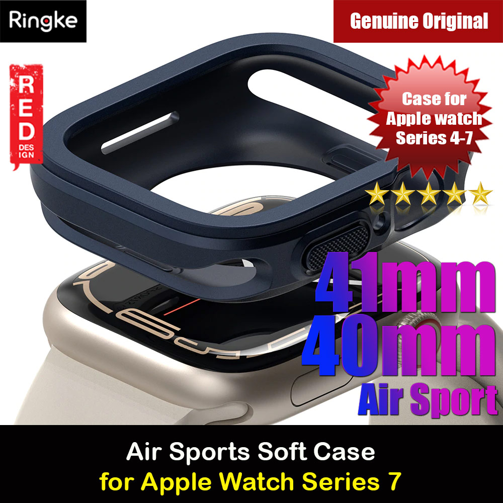 Picture of Ringke Air Sports Soft Bumper Case for Apple Watch Series 7 8 9 45mm Series SE 6 5 4 44mm Case (Dark Green) Apple Watch 44mm- Apple Watch 44mm Cases, Apple Watch 44mm Covers, iPad Cases and a wide selection of Apple Watch 44mm Accessories in Malaysia, Sabah, Sarawak and Singapore 