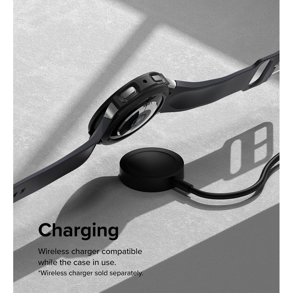 Picture of Samsung Galaxy Watch 5 44mm Case | Ringke Air Sports Flexible TPU Material Protection Case for Samsung Galaxy Watch 5 Series 44mm (Black)