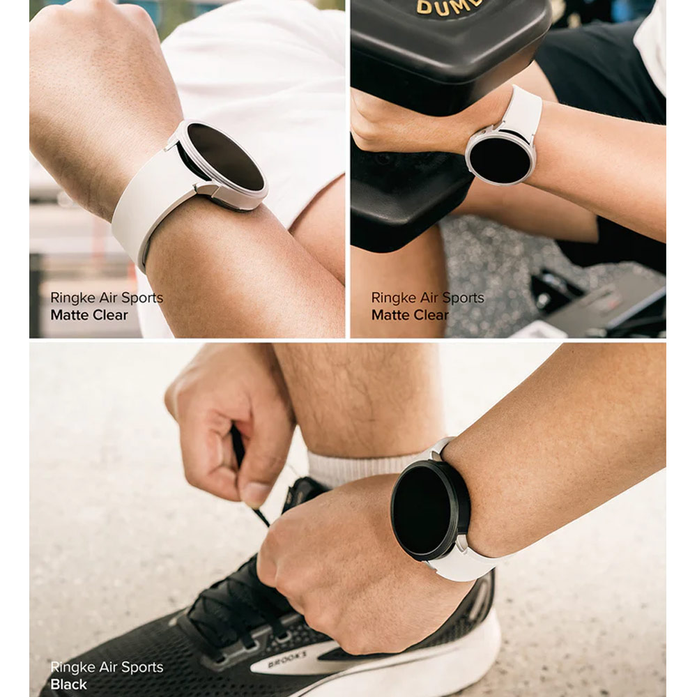 Picture of Samsung Galaxy Watch 5 44mm Case | Ringke Air Sports Flexible TPU Material Protection Case for Samsung Galaxy Watch 5 Series 44mm (Black)