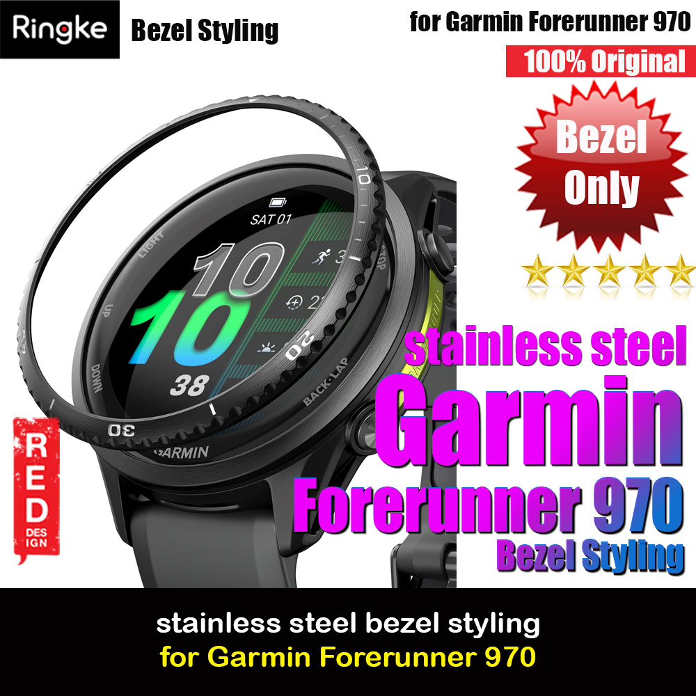 Picture of Ringke Slim and Lightweight Design Stainless Steel Bezel for Garmin Forerunner 970 (RG02) Garmin Forerunner 970- Garmin Forerunner 970 Cases, Garmin Forerunner 970 Covers, iPad Cases and a wide selection of Garmin Forerunner 970 Accessories in Malaysia, Sabah, Sarawak and Singapore 