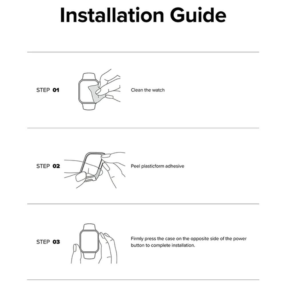 Picture of Apple Watch 49mm	Ultra Screen Protector | Ringke Bezel and Tempered Glass Screen Protector Combo for Apple Watch Series 8 Ultra 49mm (49-05 Gold)