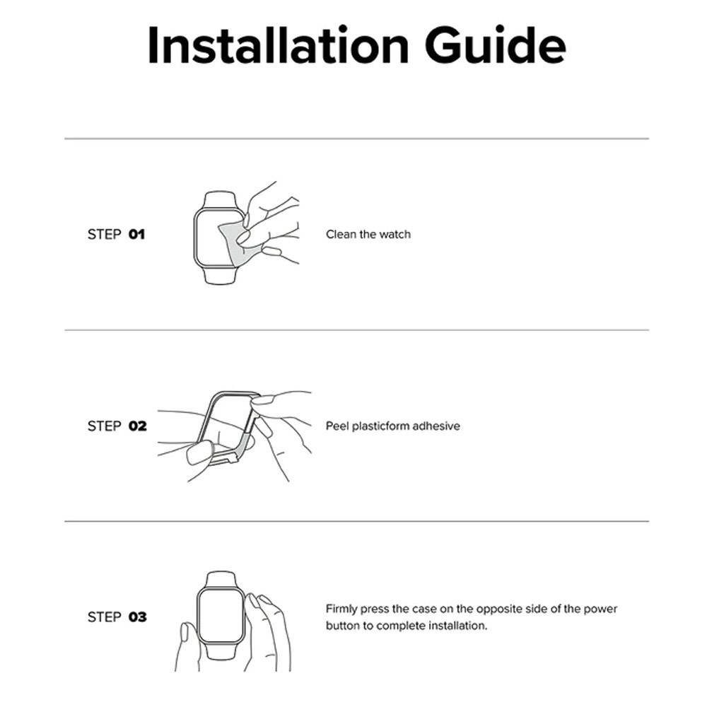 Picture of Apple Watch 49mm	Ultra Screen Protector | Ringke Bezel and Tempered Glass Screen Protector Combo for Apple Watch Series 8 Ultra 49mm (49-01 Titanium)