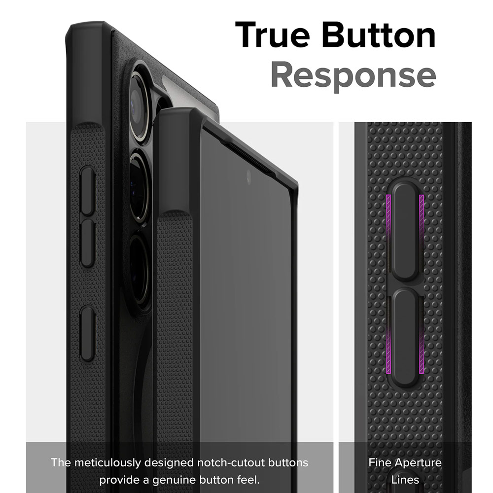 Picture of Samsung Galaxy S24 Ultra Case | Ringke Fusion Bold Magnetic Transparent Protection Case for Samsung Galaxy S24 Ultra (Black)