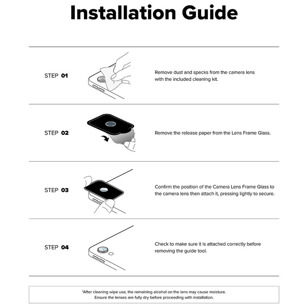 Picture of Apple iPad Air 13  M2 2024  | Ringke Camera Lens Frame Glass Protector with Easy Installation for iPad Air 11 2024 13 M2 M3 2025 (Black)