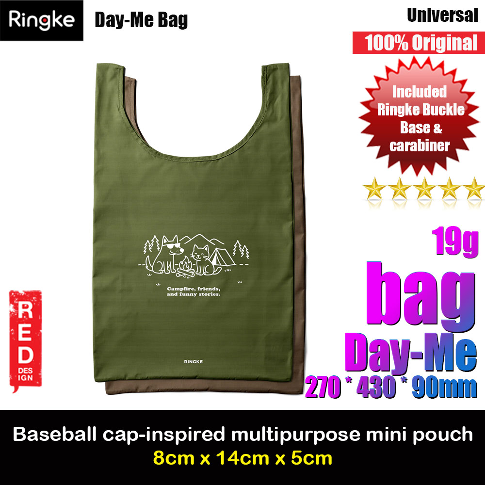 Picture of Ringke Day-Me Nylon Lightweight Easy Folding Hand Carry Bag (Campfire) Red Design- Red Design Cases, Red Design Covers, iPad Cases and a wide selection of Red Design Accessories in Malaysia, Sabah, Sarawak and Singapore 