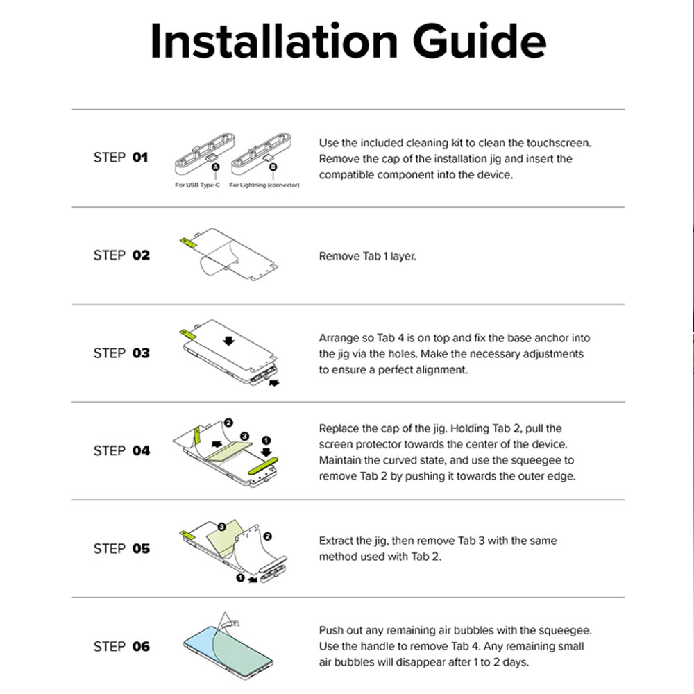 Picture of Google Pixel 7 Screen Protector | Ringke Dual Easy Film Transparent PET Film Soft Screen Protector with Installation Jig for Google Pixel 7 (Clear 2pcs Pack)