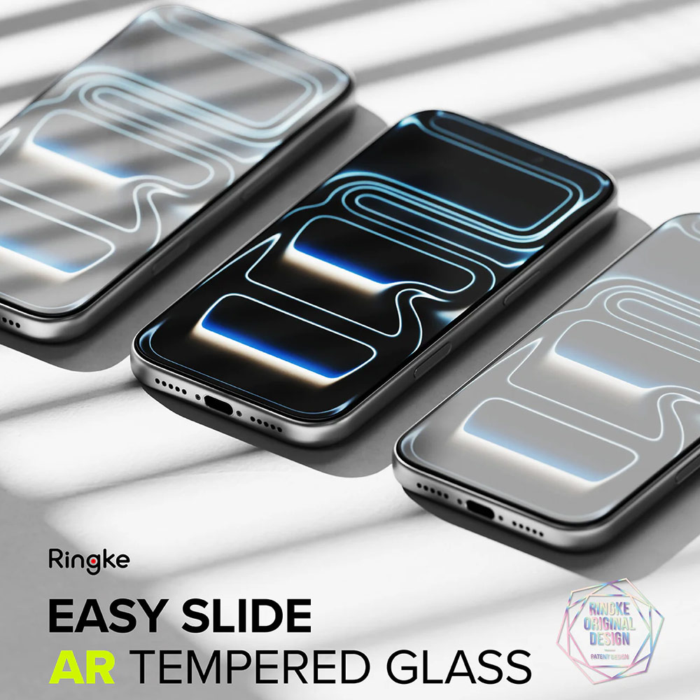 Picture of Apple iPhone 17 Pro Max 6.9 Screen Protector | Ringke Easy Slide Tempered Glass Screen Protector for iPhone 17 Pro Max 6.9 (Anti Reflection)