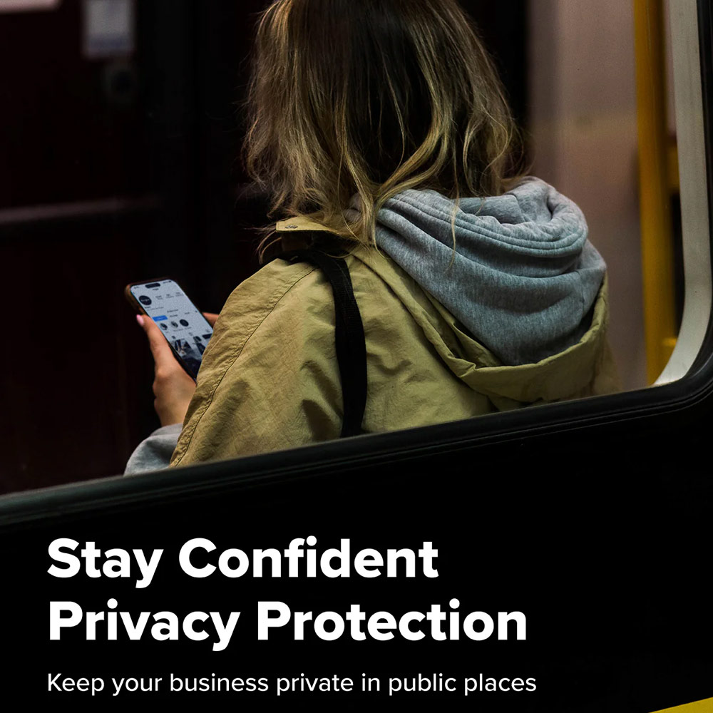 Picture of Apple iPhone 17 6.3 Screen Protector | Ringke Easy Slide Privacy Tempered Glass Screen Protector for iPhone 17 6.3  (Privacy) 2pcs