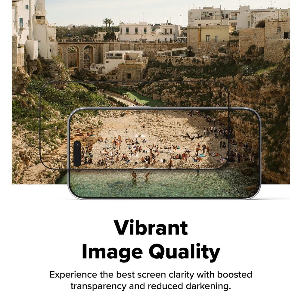 Picture of Apple iPhone 17 6.3 Screen Protector | Ringke Easy Slide Privacy Tempered Glass Screen Protector for iPhone 17 6.3  (Privacy) 2pcs