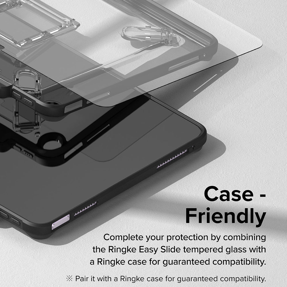Picture of Apple iPad Air 11 M2 2024 Screen Protector | Ringke Easy Slide Tempered Glass Screen Protector for iPad Air 11" M2 6th Gen 2024 M3 2025 (Clear)