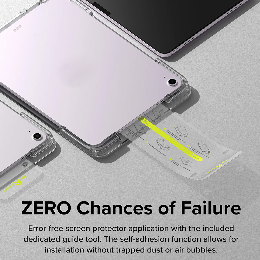 Picture of Apple iPad Air 13 M3 2025 Screen Protector | Ringke Easy Slide Tempered Glass Screen Protector for iPad Air 13" M2 2024 M3 2025 (Clear)